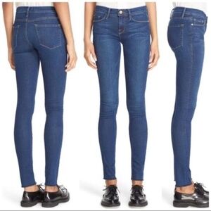 NWOT Frame Forever Karlie Frayed Hem High-Rise Skinny Jean